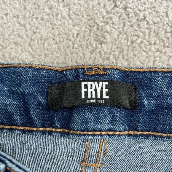 NEW Frye High-Rise Women's Size 10/30 Blue Cuffed Jeans - Picture 7 of 10